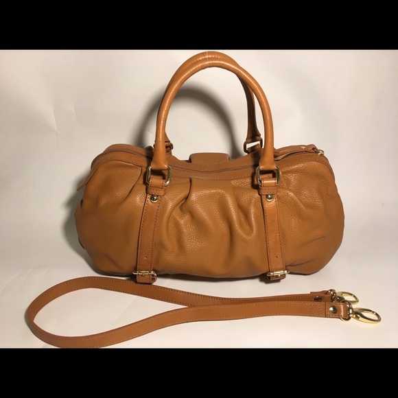 VALENTINA Brown Leather Med Hobo Tote Shopper Bag - Picture 2 of 3